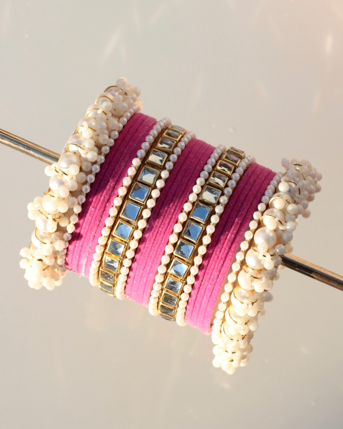 Bangle velvet set for girls